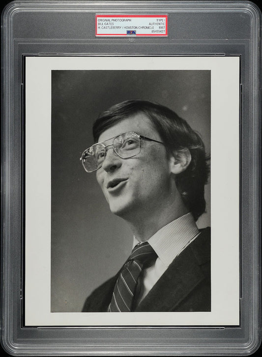 1987 Bill Gates - The Most Influential Man of the Era Original TYPE I Photo PSA/DNA