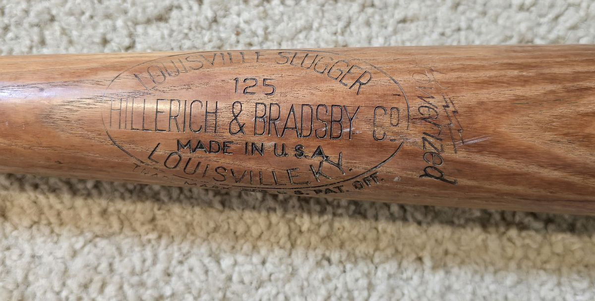 1930s Johnny Moore Louisville Slugger Game Used Bat 1932 & 1945 W.S. Cubs Teams Babe Ruth's Called Shot