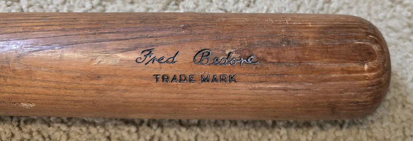 1930s Fred Bedore Louisville Slugger Game Used Bat #2 Portland Beavers PCL Star