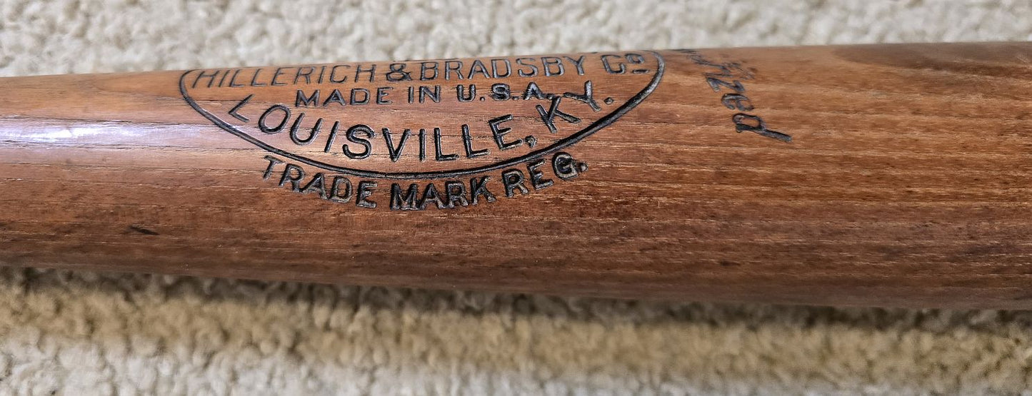 1930s Fred Bedore Louisville Slugger Game Used Bat #2 Portland Beavers PCL Star