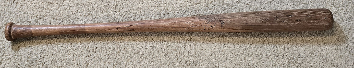 1930s Bobby Mattick Louisville Slugger Game Used Bat #2 Cubs Reds Legendary Scout who Signed Frank Robinson Curt Flood Gary Carter