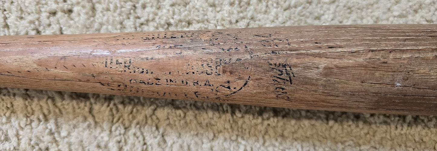 1930s Bobby Mattick Louisville Slugger Game Used Bat #2 Cubs Reds Legendary Scout who Signed Frank Robinson Curt Flood Gary Carter