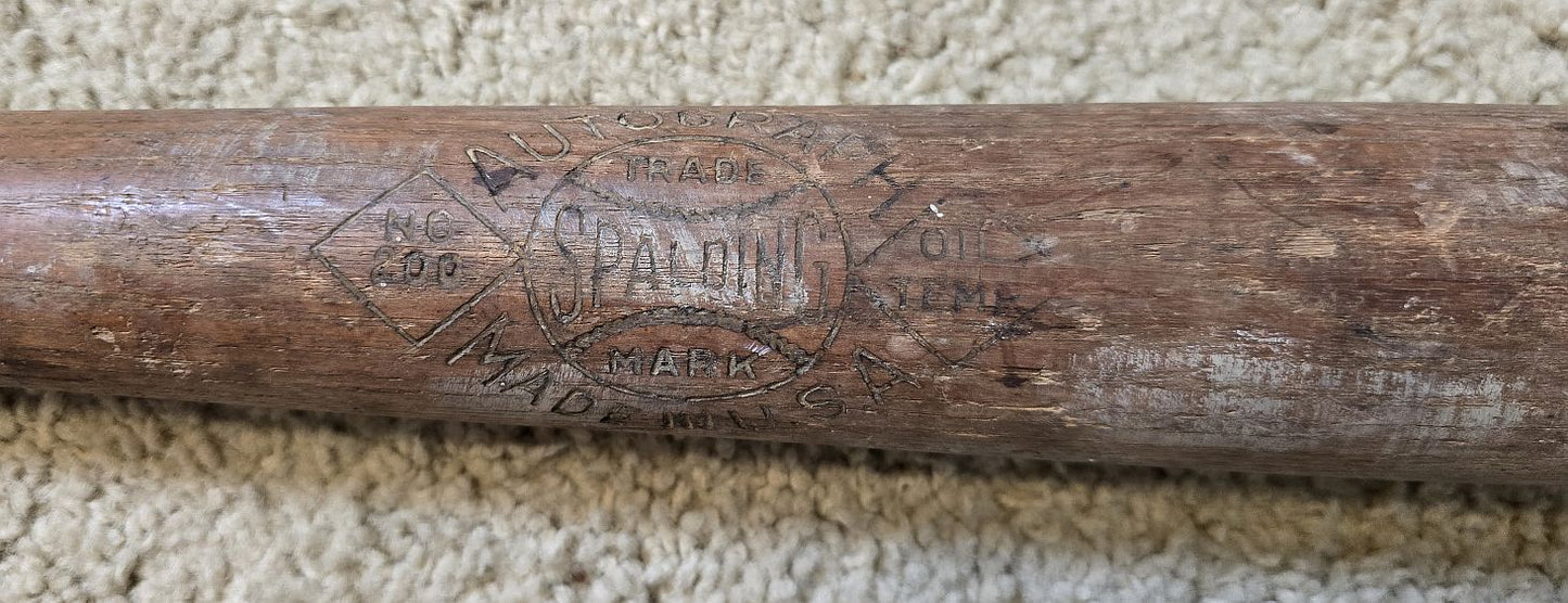 1926-34 Spalding Model B No. 300 "OLD HICTORY" Air Dried Baseball Bat
