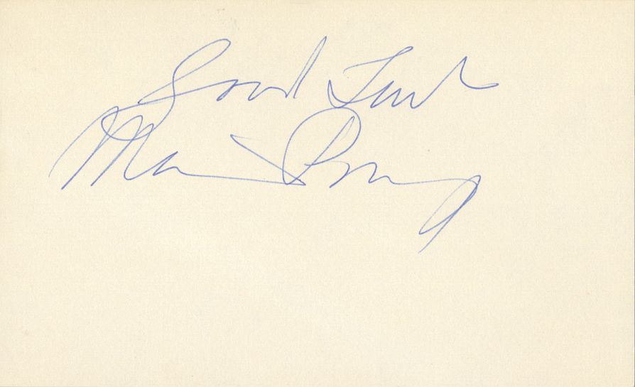 Maurice Podoloff Signed AUTO 3x5 index card Basketball HOF D.1985