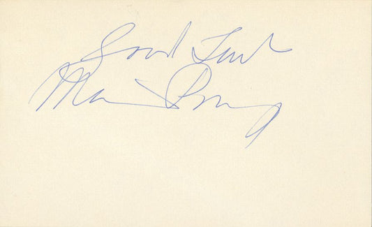 Maurice Podoloff Signed AUTO 3x5 index card Basketball HOF D.1985