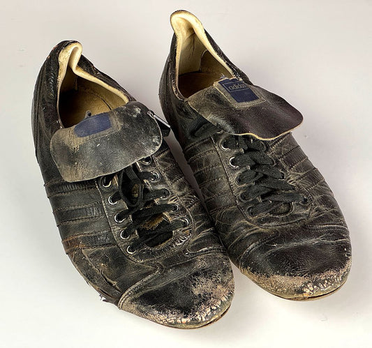 1970's Norm Cash Game Used Adidas Spikes - Cash Family LOA