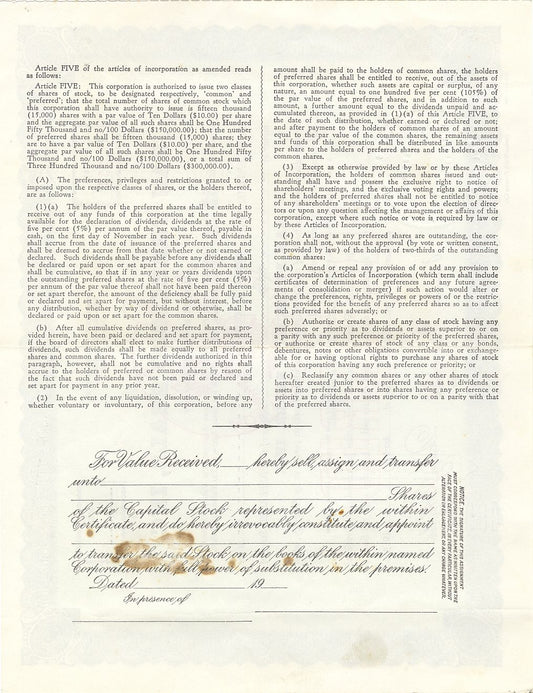 1954 San Francisco Seals PCL Baseball Team Stock Certificate SUPER RARE