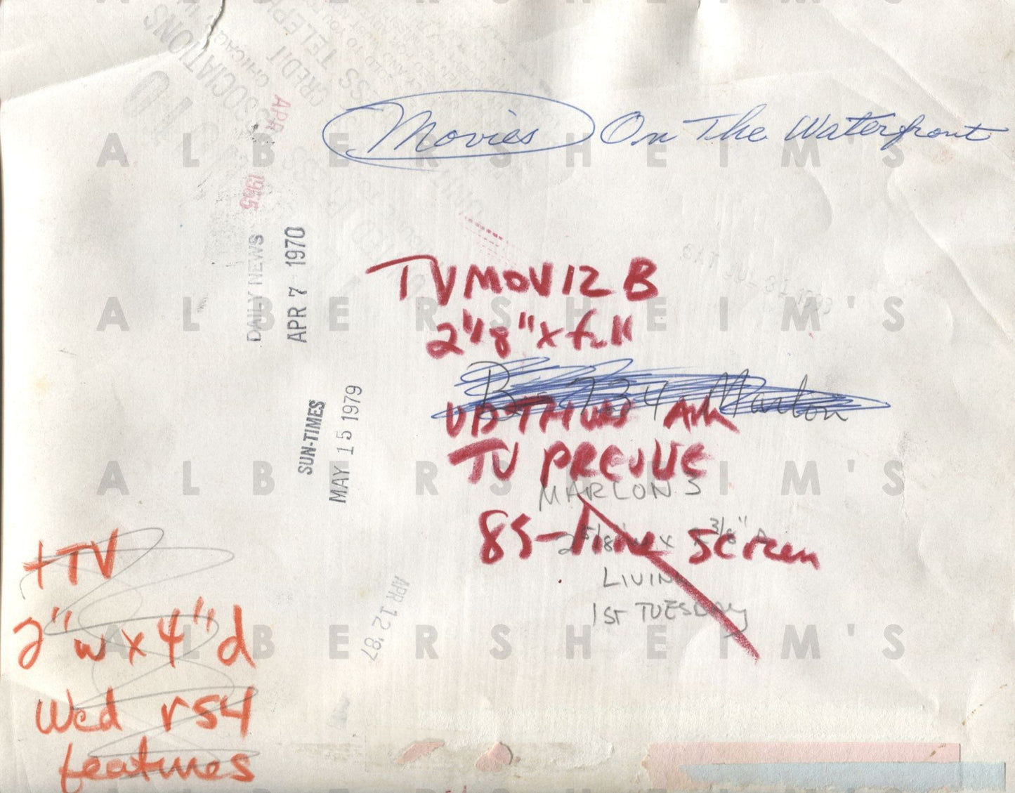 Marlon Brando On the Waterfront Marlon Brando & Eva Marie Saint - On the Waterfront original photo