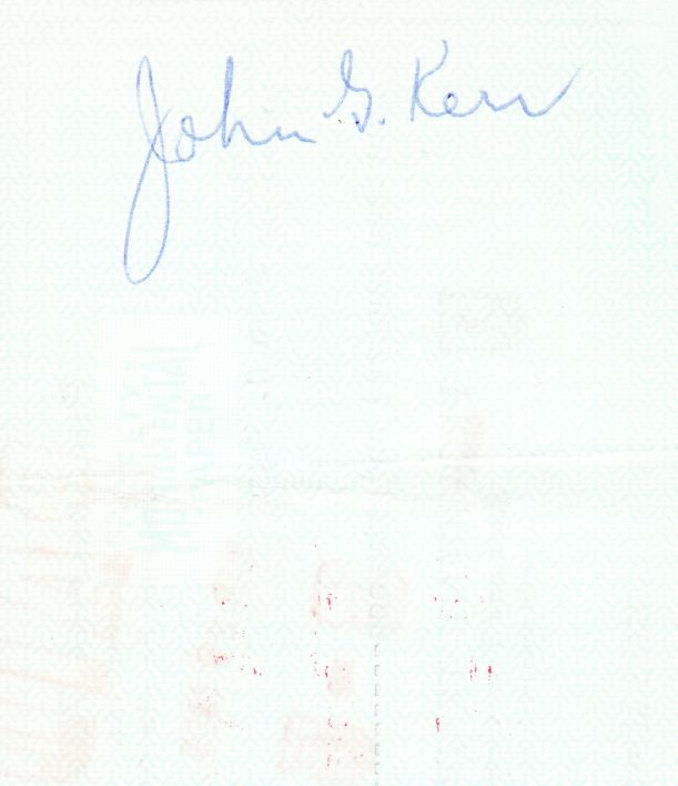 John Red Kerr - Ike Richman signed Sixers payroll check