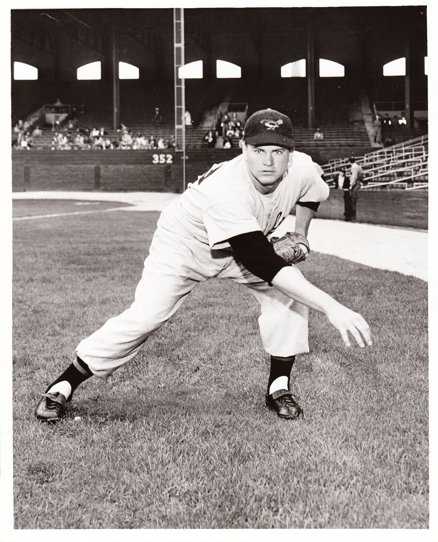Bob Turley 1954 Baltimore Orioles Pitching original photo