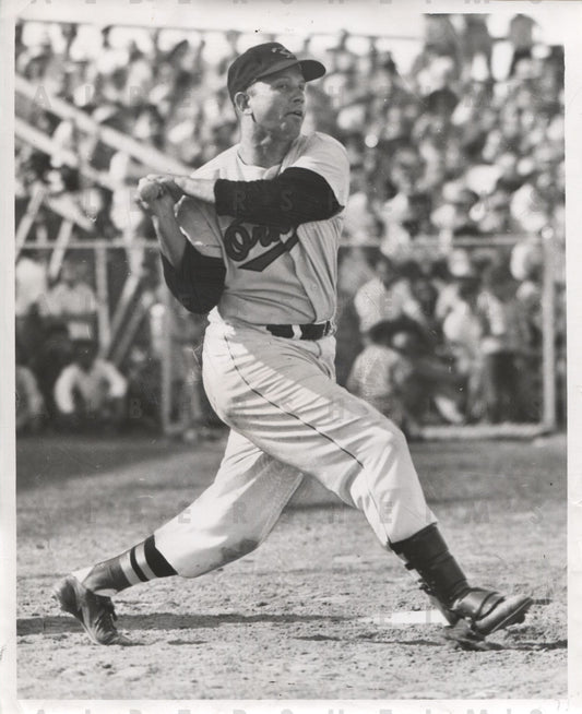 Vic Wertz 1954 Baltimore Orioles Full Swing original photo
