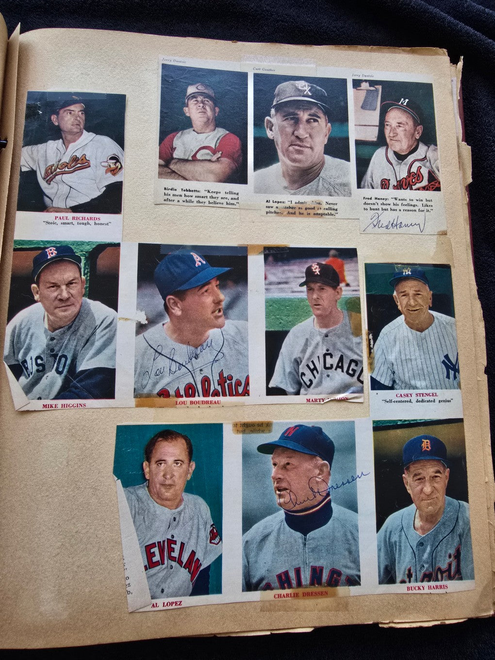 1950s Baseball Football Basketball Scrapbook /w Approximately 350 Autographs Rogers Hornsby x 3 Loaded