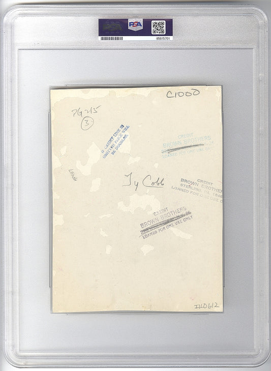 1914-17 Ty Cobb Detroit Tigers G.O.A.T. Popping One out of the Park Original TYPE IV Photo PSA/DNA