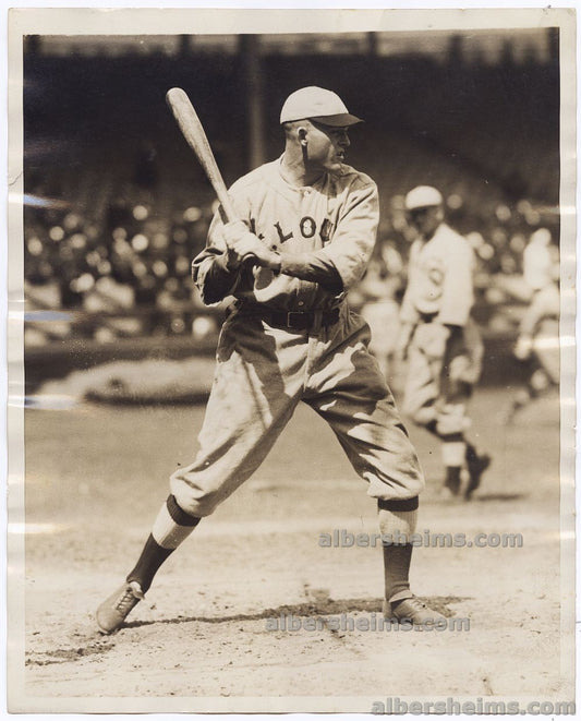 Early 1920s Rogers Hornsby St. Louis Cardinals HOFer At Bat Original TYPE I Photo