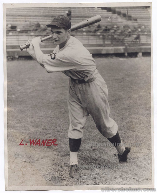 1927 Lloyd Waner Pirates Rookie Original TYPE I Photo Image Used for 1934-36 Batter-Up Baseball Card