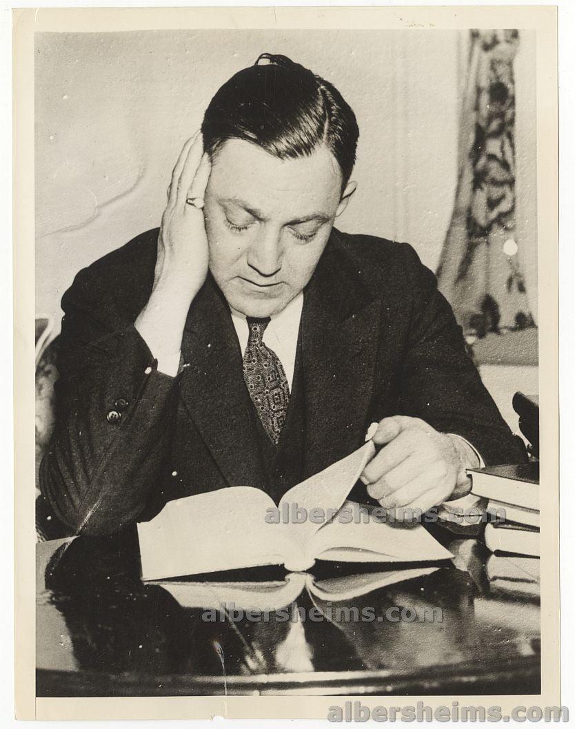 1935 Bootlegging King Mobster Dutch Schultz On Trial For Tax Evasion Original TYPE I Photo