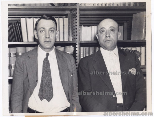 1935 Notorious Prohibition Mobster Dutch Schultz On Trial For Tax Evasion Original TYPE I Photo