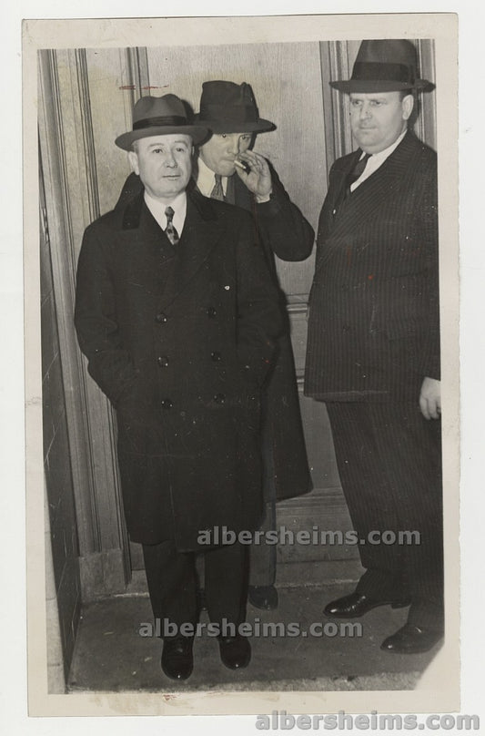 1939 Johnny Torrio Chicago Mob Boss Al Capone’s Mentor On Trial Original TYPE I Photo