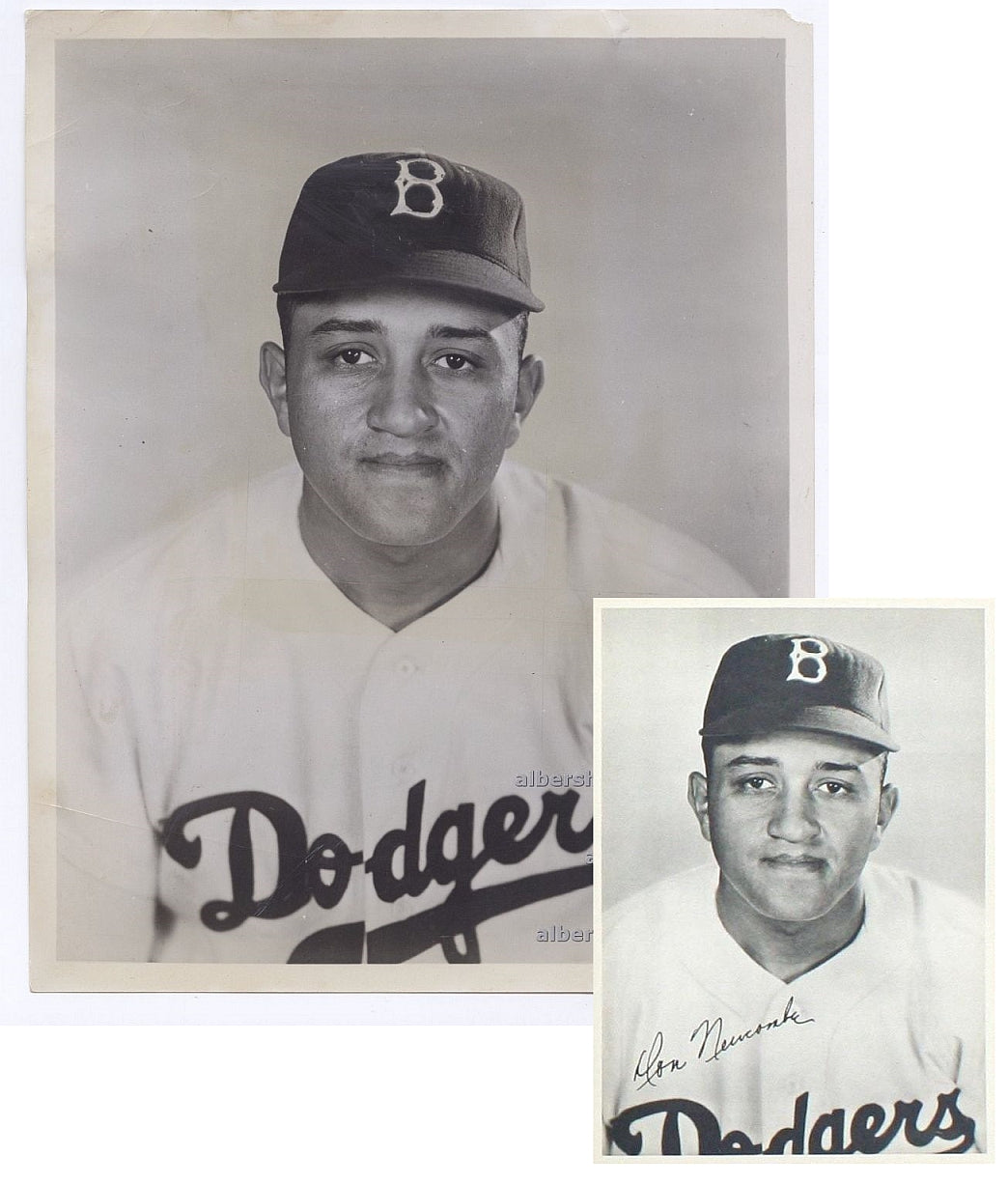 1949 Rookie Don Newcombe Brooklyn Dodgers Original TYPE I Photo Image Used for 1949 Picture Pack Photo