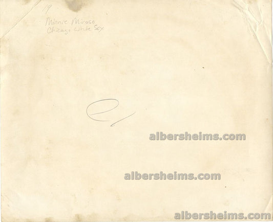 Circa 1951 Rookie Era Minnie Minoso "Cuban Comet” Original TYPE I Photo