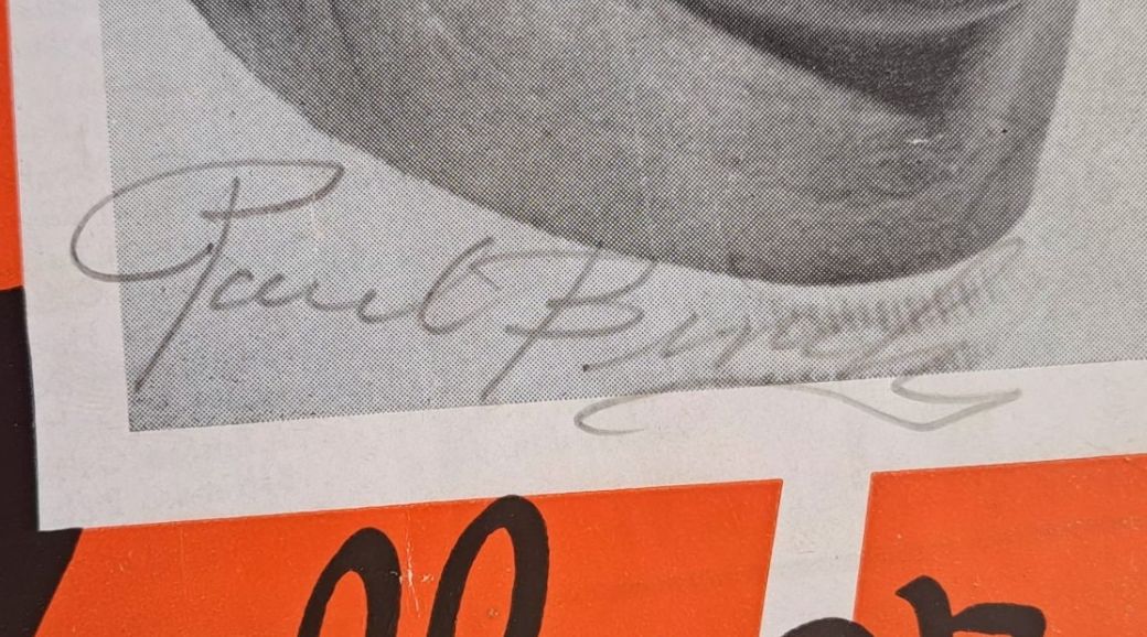 March 13, 1952 Ft. Wayne Pistons Multi-Signed AUTO vs Rochester Royals Program /w Hilliard Gates & Paul Birch BAS LOA