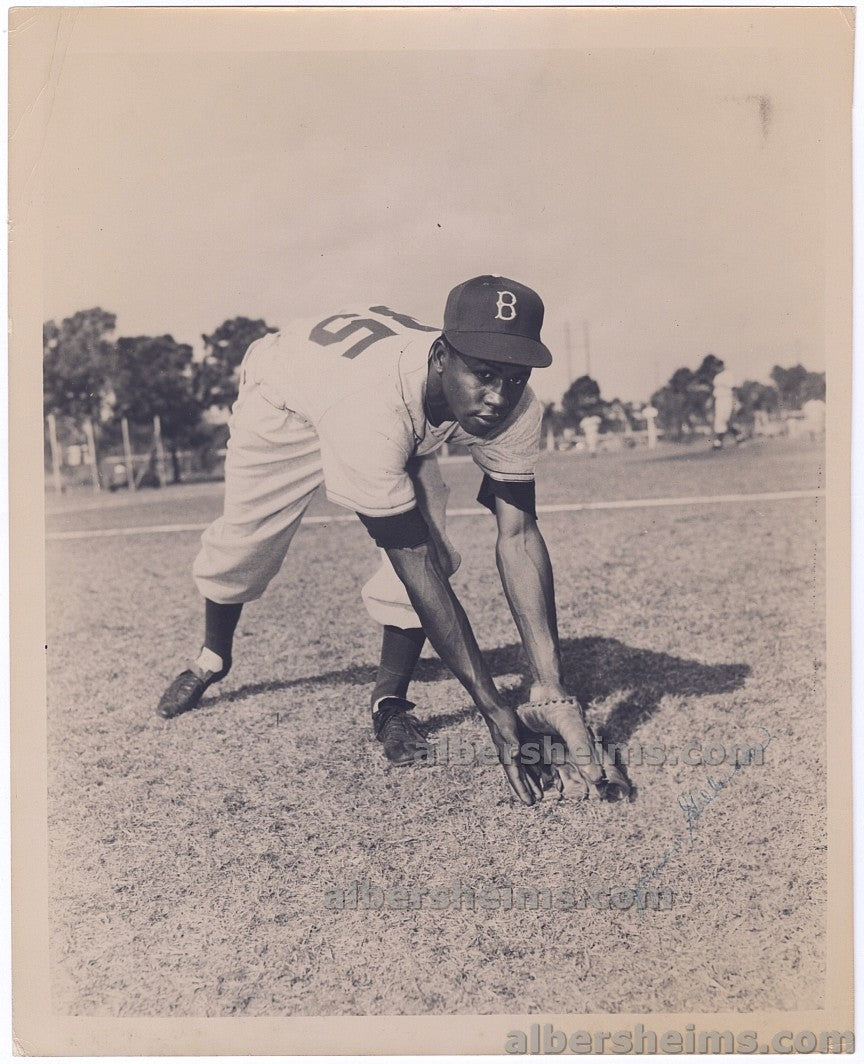 1953Topps Jim Gilliam Baseball Card Image Original TYPE I Photo PSA/DNA LOA