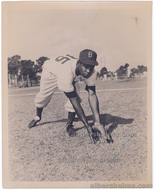 1954 Topps Jim Gilliam Baseball Card Image Original TYPE I Photo PSA/DNA LOA