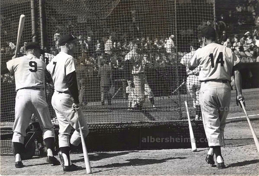 Roger Maris Batting Cage Oversized Original LIFE Magazine Type I Photograph PSA/DNA LOA