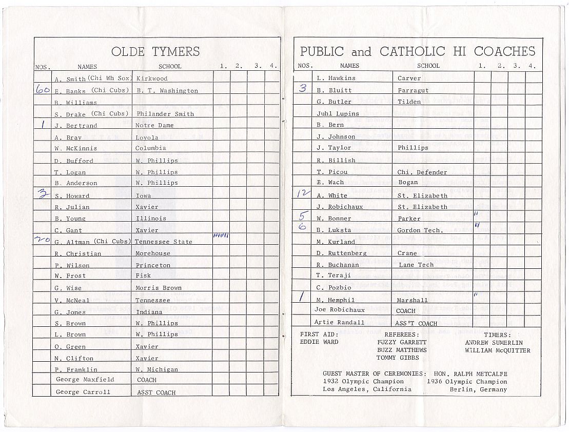 October 7, 1961 Chicago Packers – One Year NBA Team Charity Exhibition Game Program – Chicago Cubs