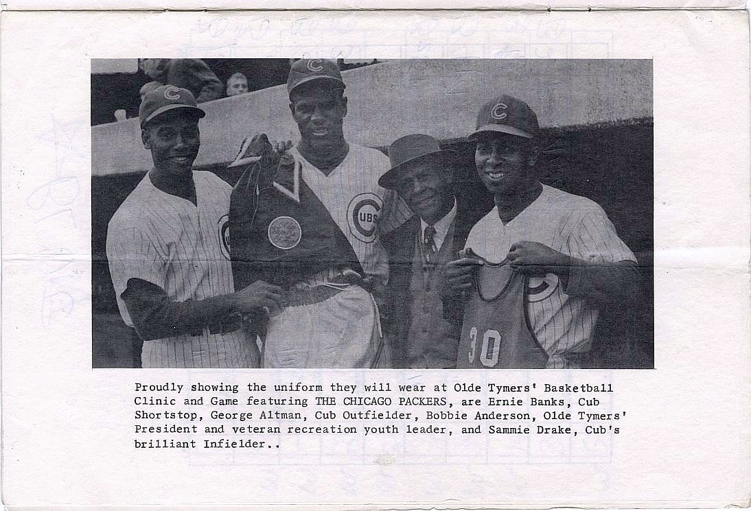 October 7, 1961 Chicago Packers – One Year NBA Team Charity Exhibition Game Program – Chicago Cubs