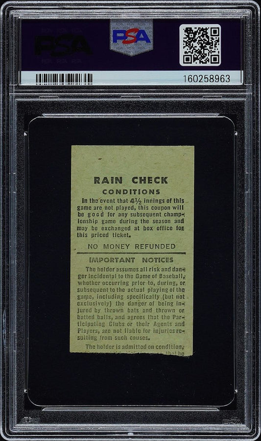 Keith Hernandez Major League Debut August 30, 1974 SF Giants vs. Cardinals Ticket Stub PSA 5