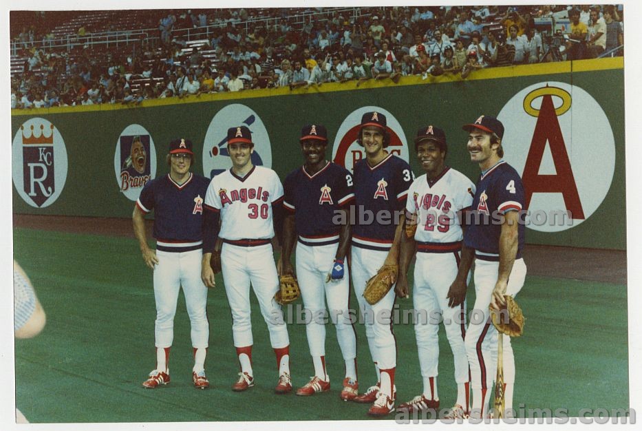 1979 All-Stars California Angels with Nolan Ryan Rod Carew Original TYPE I Photo