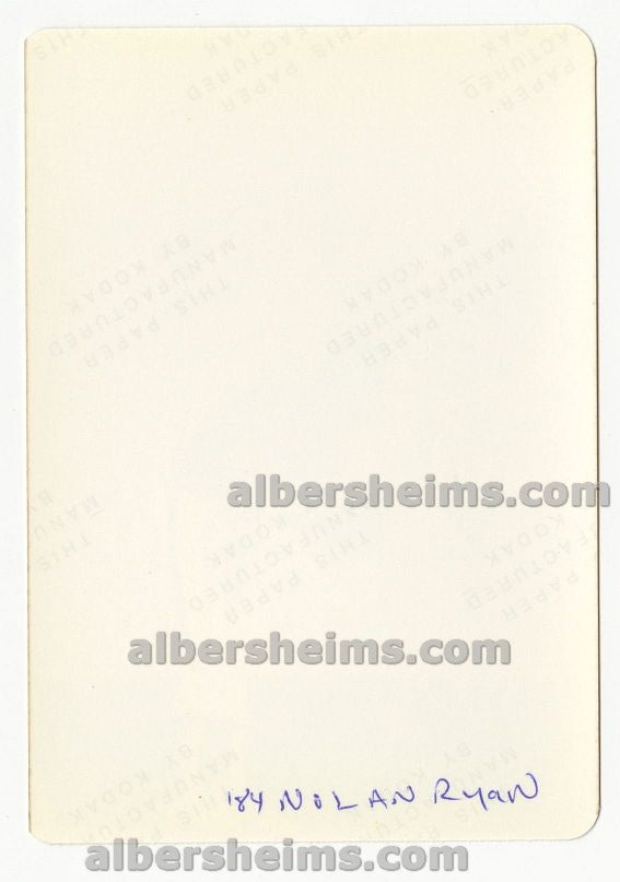 1984 Nolan Ryan "On Top of the Mound" Spring Training Original TYPE I Snapshot Photo