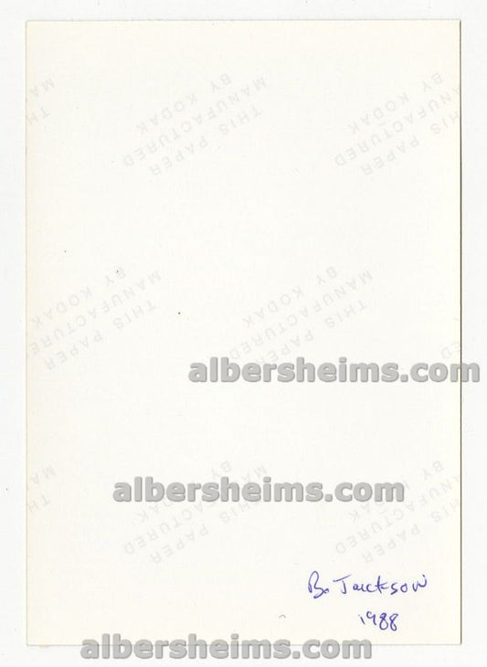 1988 Bo Jackson KC Royals Batting with Fierce Concentration Original TYPE I Snapshot Photo