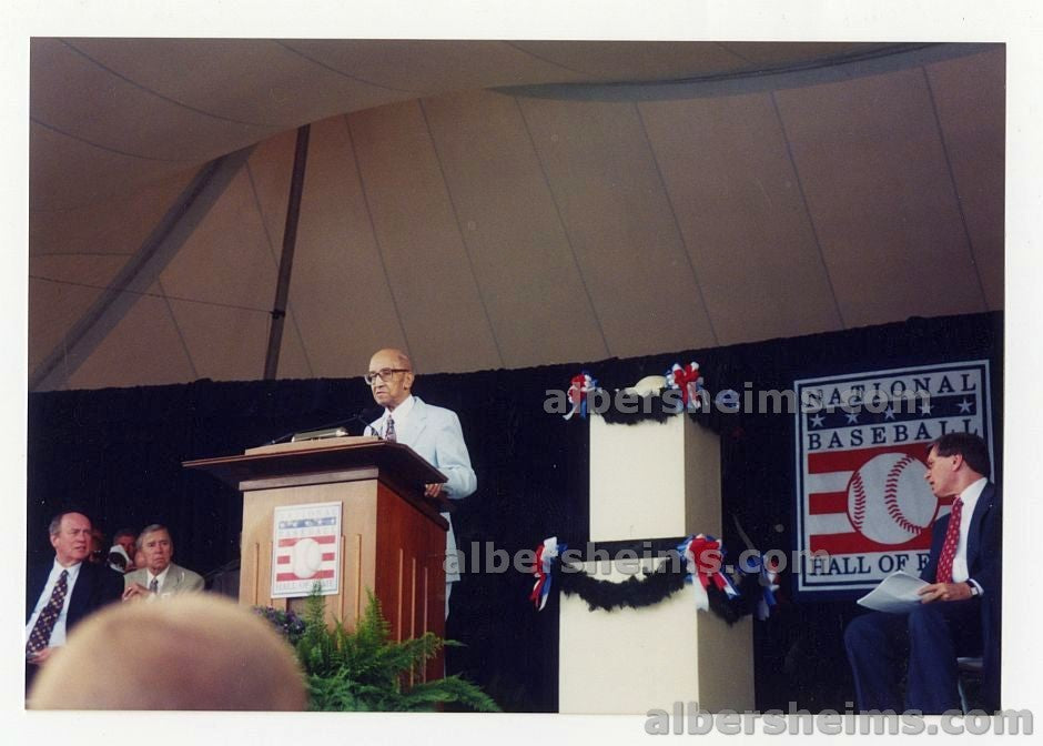 1988 Sam Lacy Baseball Hall of Fame Induction Original TYPE I Photo Jackie Robinson Shadow