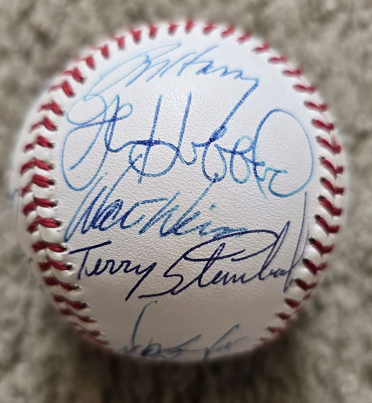 1989 Oakland A’s Team Signed AUTO Baseball World Series Champions