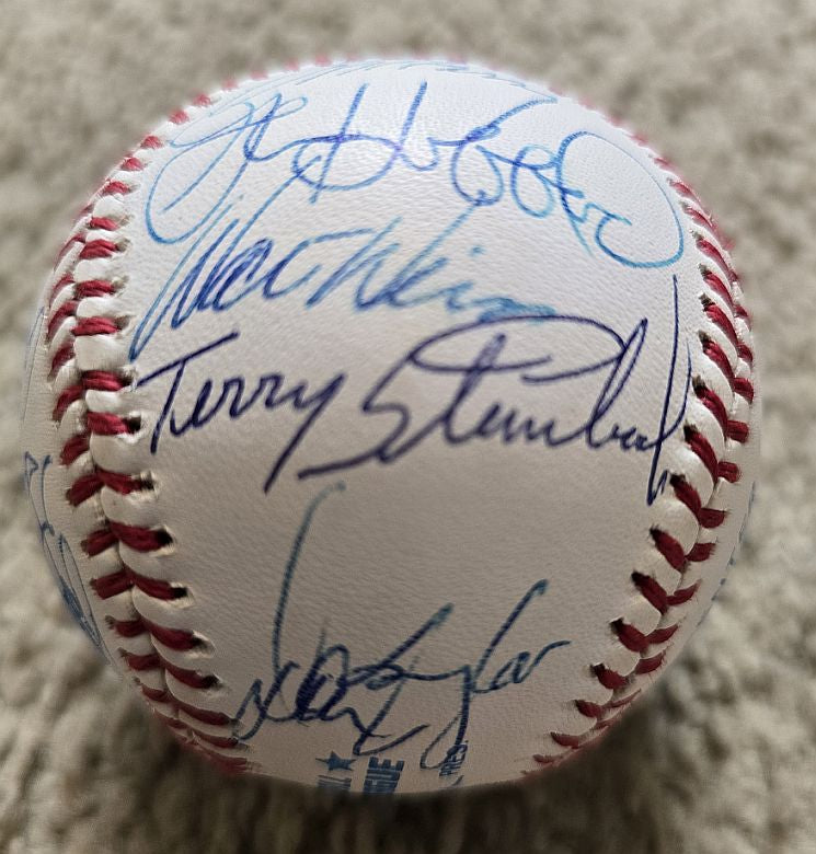 1989 Oakland A’s Team Signed AUTO Baseball World Series Champions