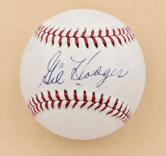 Gil Hodges Signed AUTO Official American League Baseball PSA/DNA LOA