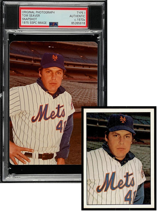 Tom Seaver 1975 SSPC Baseball Card #551 Image Original TYPE 1 Photo PSA/DNA