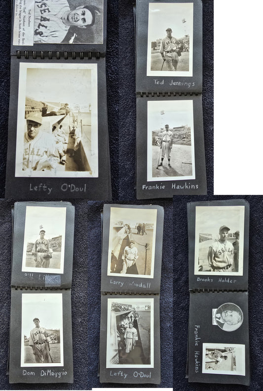 1937-39 San Francisco Seals PCL Photo Album with Original TYPE I Photos Snapshots
