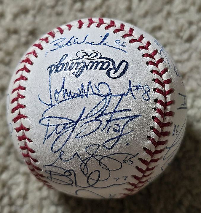 2004 Cleveland Indians Team Signed AUTO A.L. Baseball /w 22 sigs