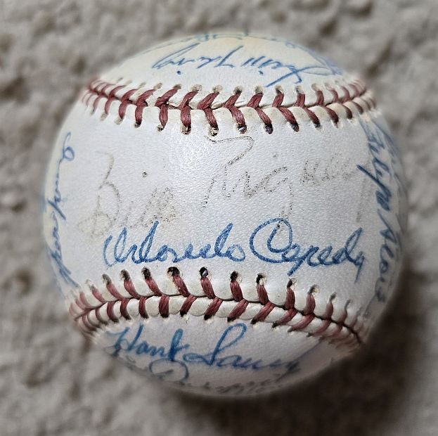 1958 San Francisco Giants Team Signed AUTO Baseball – 1st Year in SF – Willie Mays