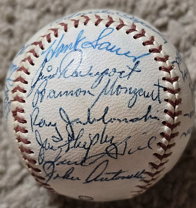 1958 San Francisco Giants Team Signed AUTO Baseball – 1st Year in SF – Willie Mays
