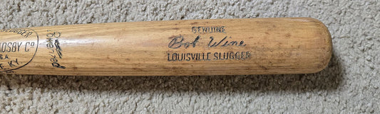 Circa 1970-72 Bobby Wine Batting Practice Used Louisville Slugger Bat #1
