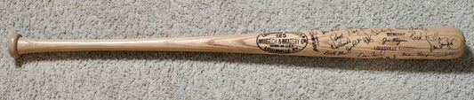 1979 AL West Champs - California Angels Team Signed AUTO Jim Fregosi Game Ready Louisville Slugger Bat