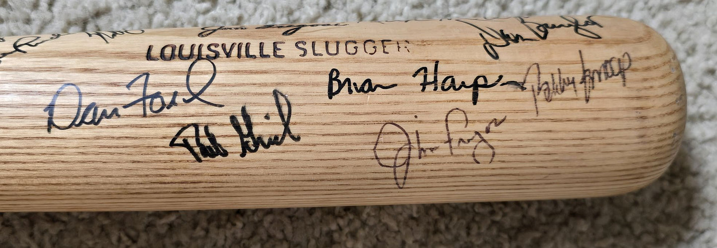 1979 AL West Champs - California Angels Team Signed AUTO Jim Fregosi Game Ready Louisville Slugger Bat