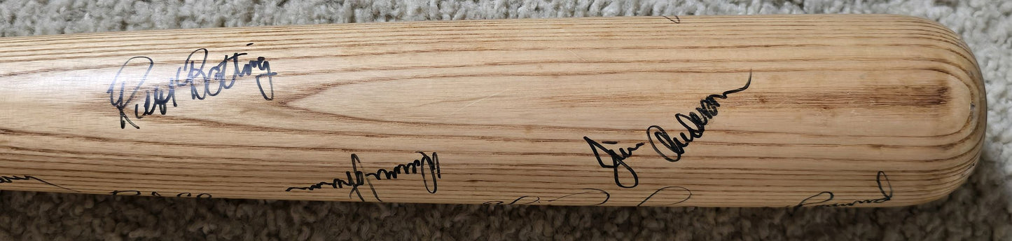 1979 AL West Champs - California Angels Team Signed AUTO Jim Fregosi Game Ready Louisville Slugger Bat