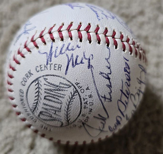 1963 San Francisco Giants Team Signed AUTO Baseball /w 26 sigs - Willie Mays