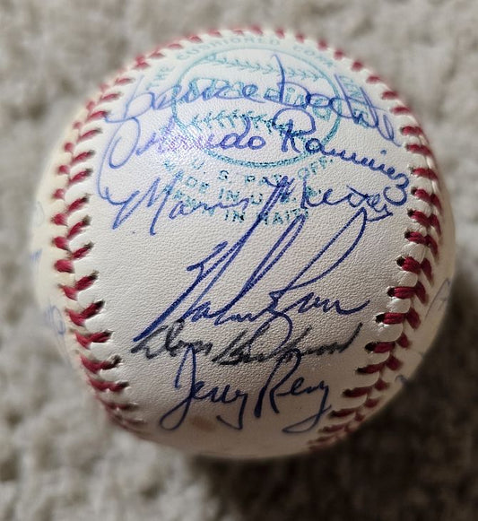 1975 California Angels Team Signed AUTO OAL MacPhail Baseball /w 24 Sigs - NOLAN RYAN