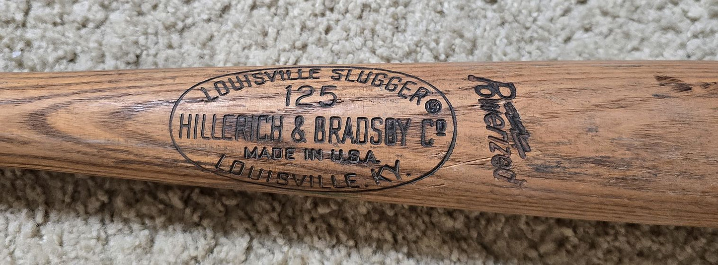 Circa 1970-71 Chico Ruiz Game Used Louisville Slugger Bat California Angels